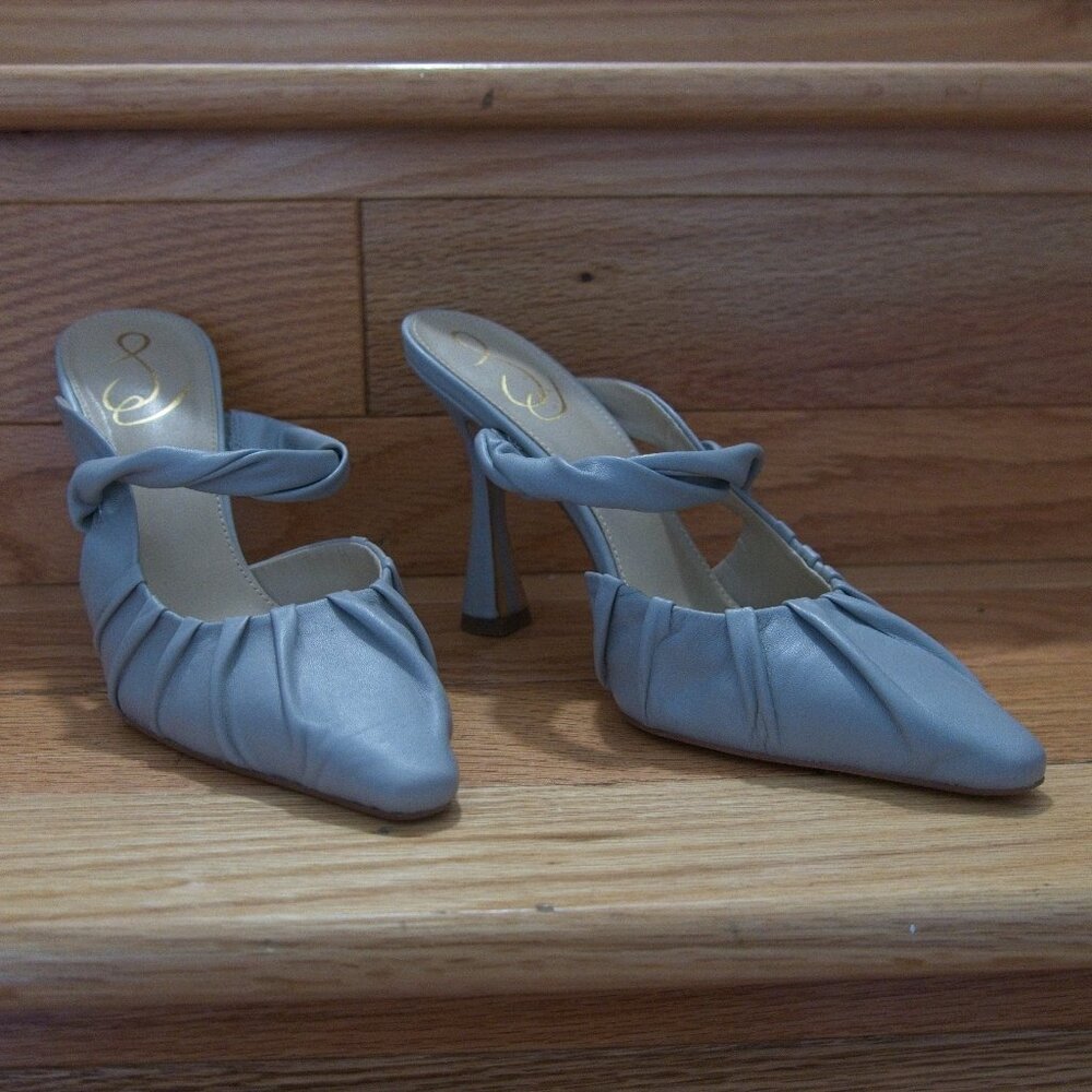 SAM EDELAMN gray leather shoes 7 1/2